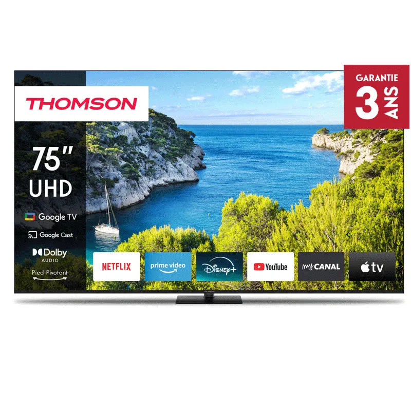Thomson 75UG5C14 TV 190,5 cm (75") 4K Ultra HD Smart TV Wifi Noir, Photo boutique Best Buy Tunisie chez Best Buy Tunisie