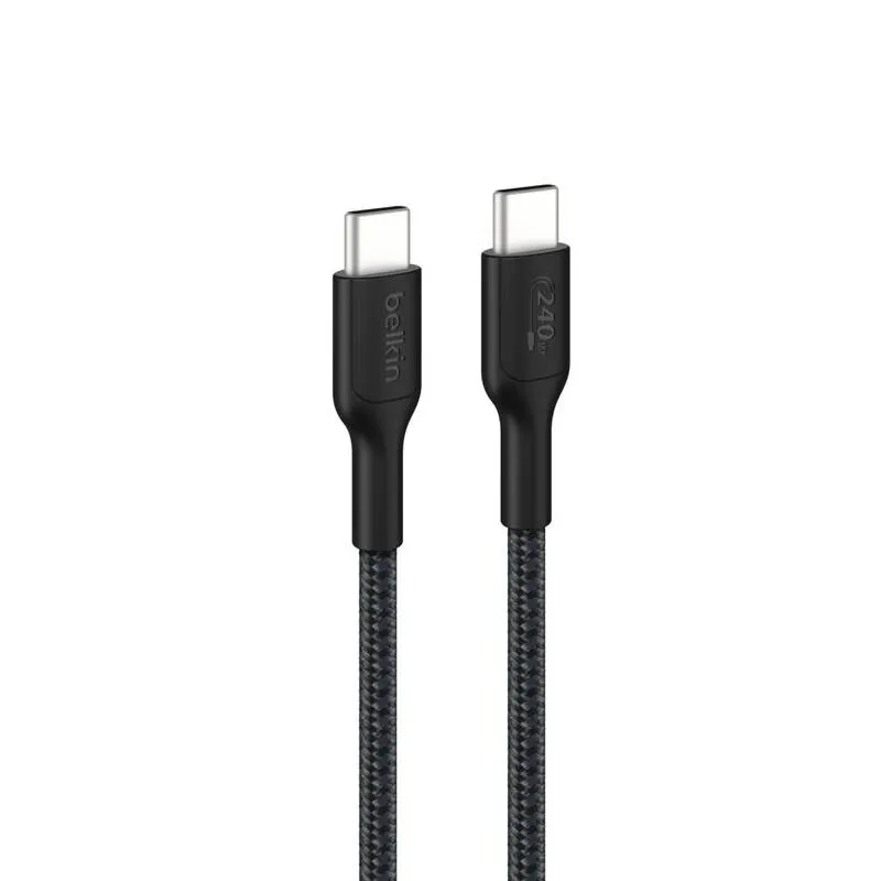 Câble de Charge BELKIN USB-C vers USB-C BoostCharge 1m - noir, Photo boutique Best Buy Tunisie chez Best Buy Tunisie