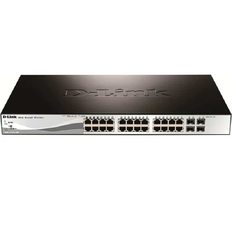 D-Link DGS-1210-28MP 28-Port Gigabit PoE+ Smart Switch including 4 SFP Ports (DGS-1210-28MP), Photo boutique Best Buy Tunisie chez Best Buy Tunisie