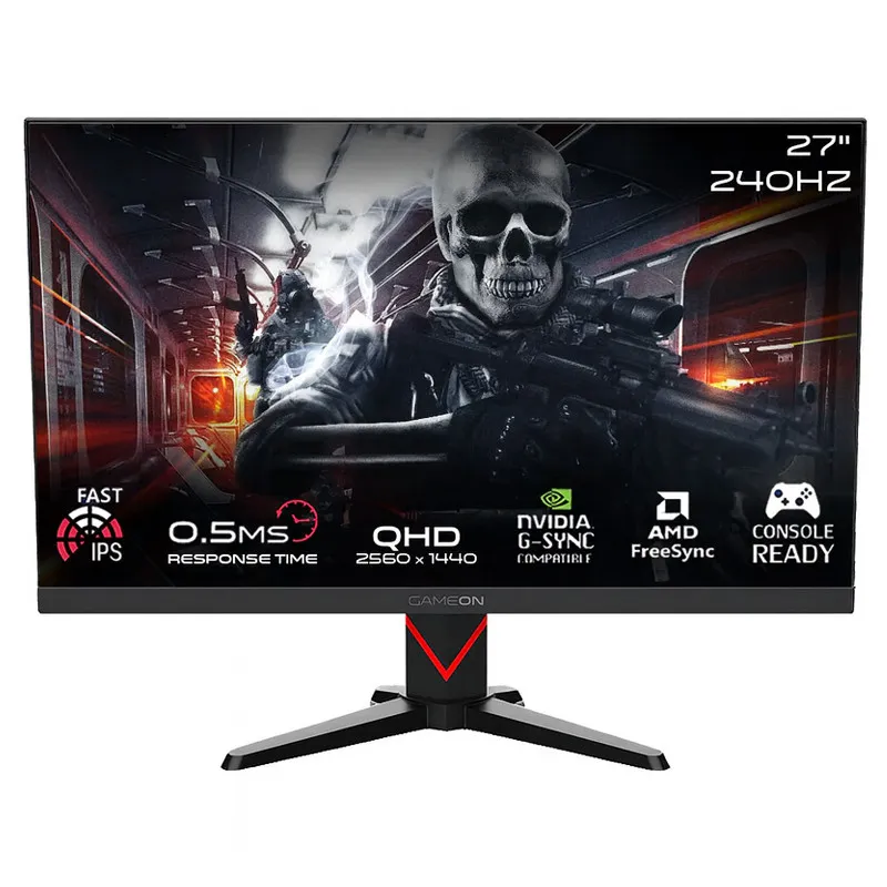 Ecran Gaming Gameon Dominator Series GOMD27QHD240IPS 27'' QHD 240Hz Fast IPS Noir, Photo boutique Best Buy Tunisie chez Best Buy Tunisie