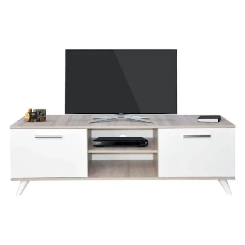 Table tv sotufab JOY - CHÊNE BRUT & BLANC (TV081CB-BC), Photo boutique Best Buy Tunisie chez Best Buy Tunisie