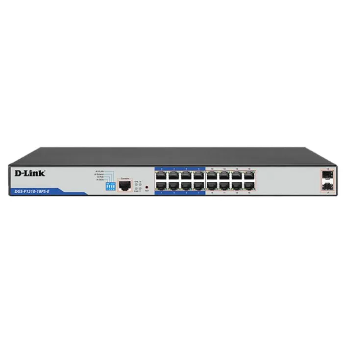 Switch D-Link 16-Port Gigabit Long Range Smart Managed PoE DGS-F1210, Photo boutique Best Buy Tunisie chez Best Buy Tunisie