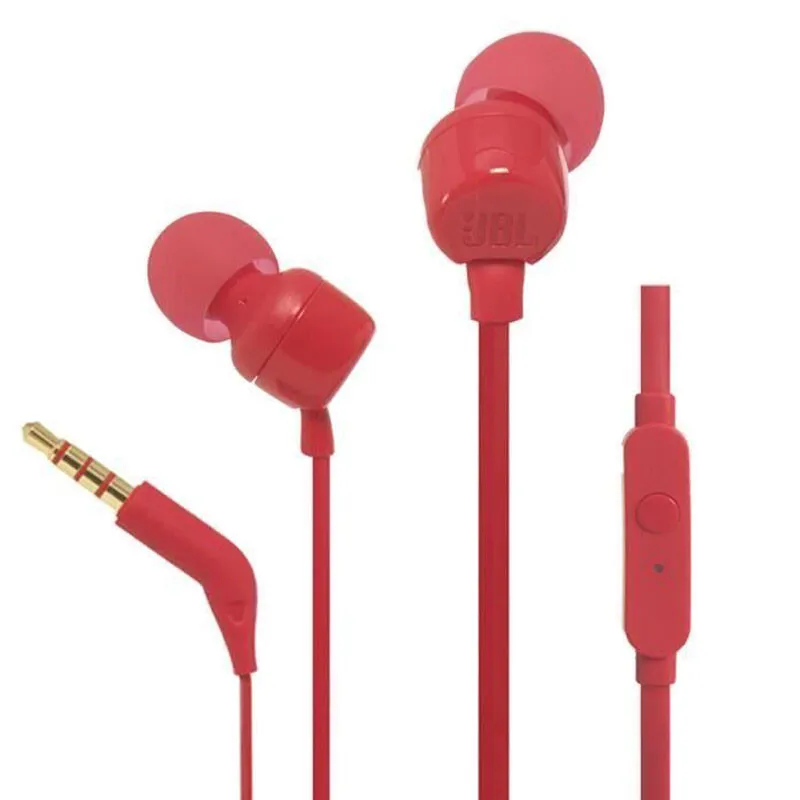 Écouteurs intra-auriculaire JBL T110 - Rouge, Vue principale
