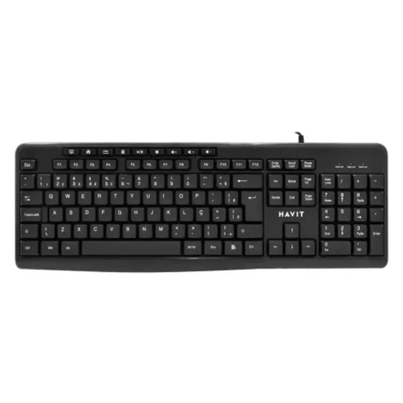 Clavier Filaire Havit KB2008 USB Ultra Slim - Noir, Photo boutique Best Buy Tunisie chez Best Buy Tunisie