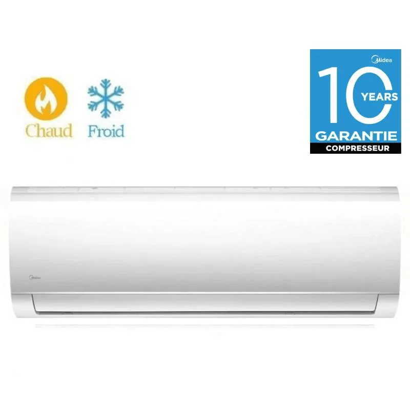 Midea 12000 BTU Chaud & Froid On / Off Tropicalisé MSAF-12HRN1 Blanc