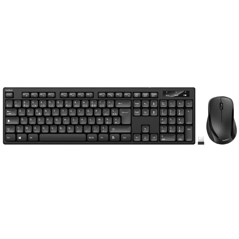 Ensemble Clavier & Souris Sans Fil Belkin BBZ010fr Noir, Photo boutique Best Buy Tunisie chez Best Buy Tunisie