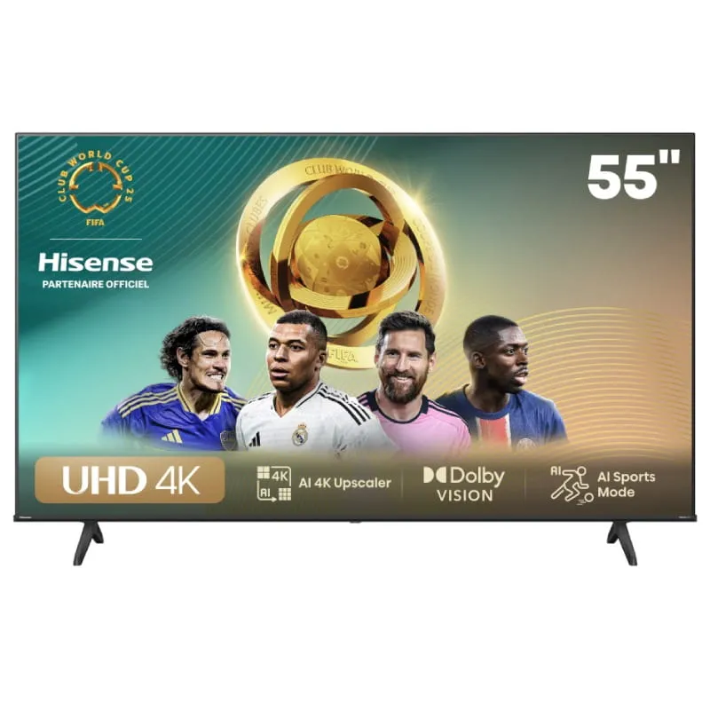 TV HISENSE 55" Smart Série A6N 4K UHD - Noir, Photo boutique Best Buy Tunisie chez Best Buy Tunisie