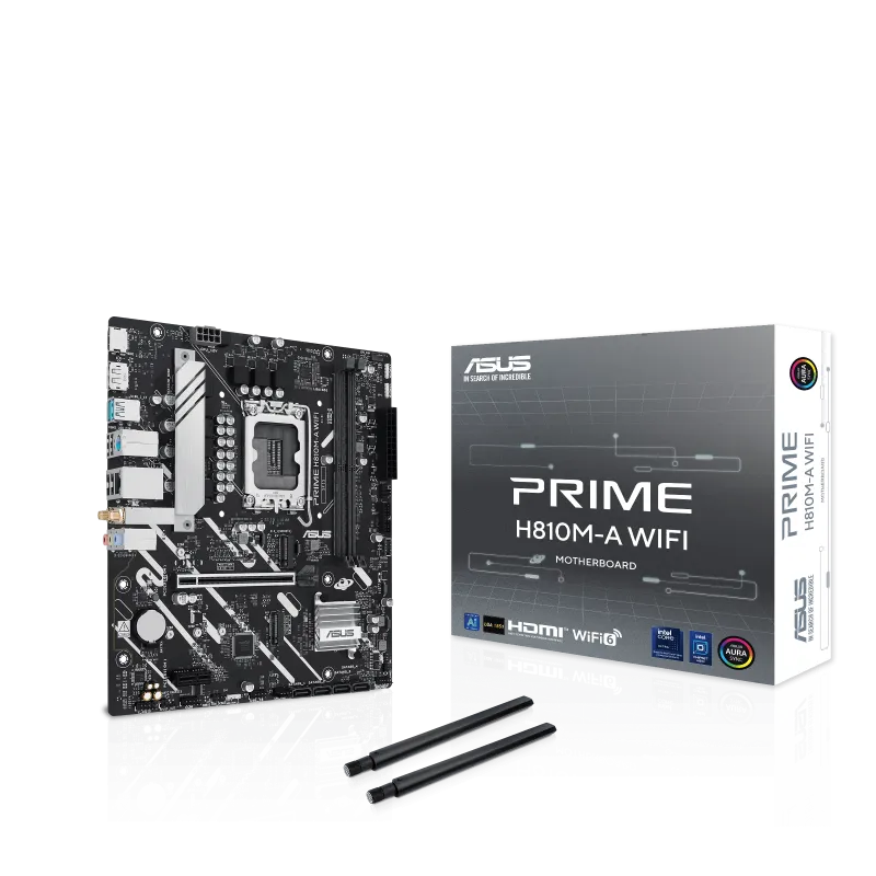 ASUS PRIME H810M-A WIFI Intel H810 LGA 1851 (Socket V1) micro ATX, Photo boutique Best Buy Tunisie chez Best Buy Tunisie