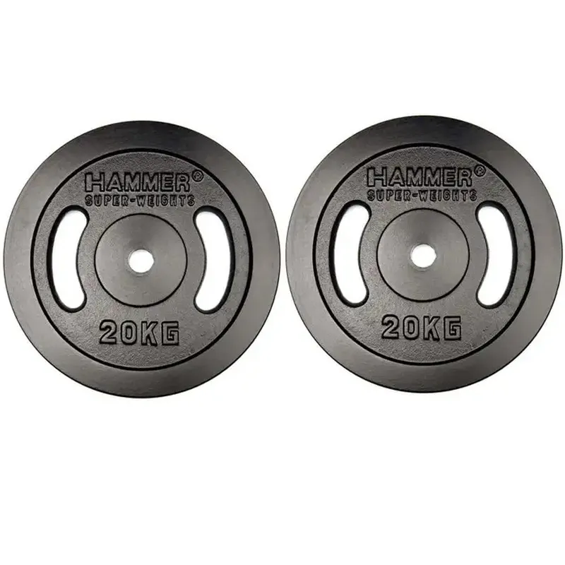 Disque De Musculation Hammer 2X 20KG - Noir, Photo boutique Best Buy Tunisie chez Best Buy Tunisie