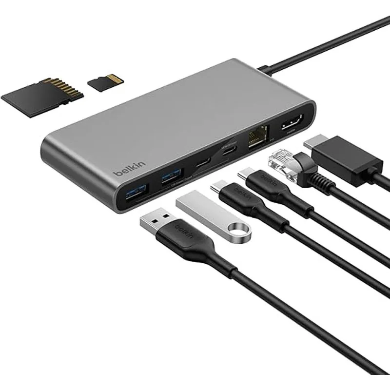 Hub USB Belkin 8 Ports USB-C Gris, Photo boutique Best Buy Tunisie chez Best Buy Tunisie