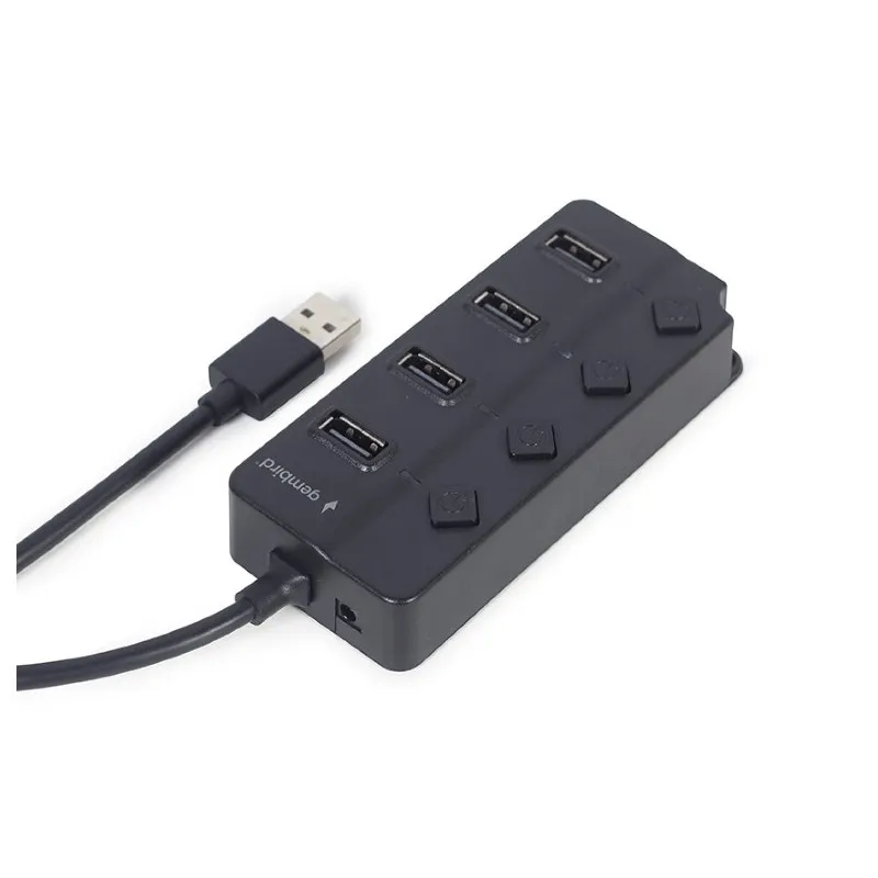 Gembird USB 2.0 powered 4-port hub with switches black USB 2.0 Type-A Noir, Photo boutique Best Buy Tunisie chez Best Buy Tunisie