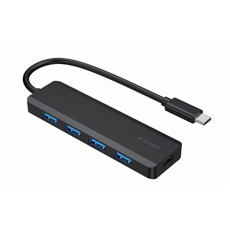 Gembird UHB-CM-U3P4P-01 hub & concentrateur USB 3.2 Gen 1 (3.1 Gen 1) Type-C Noir, Photo boutique Best Buy Tunisie chez Best Buy Tunisie