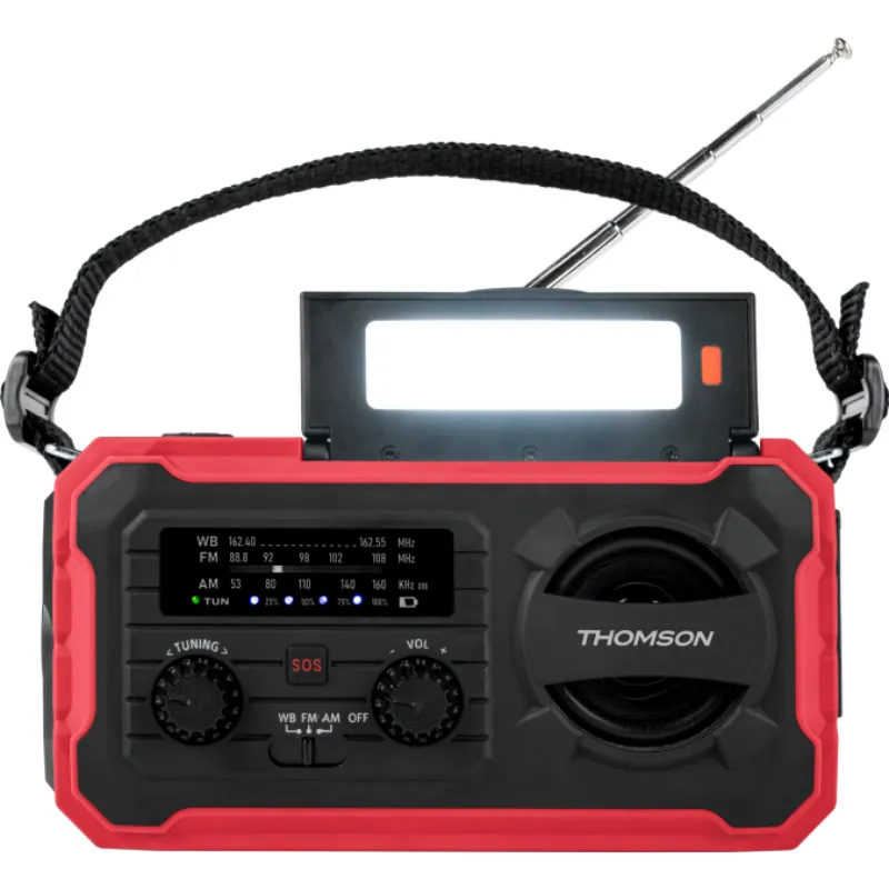 Radio Thomson Solaire D'urgence Longue Durée RT280 Rouge, Photo boutique Best Buy Tunisie chez Best Buy Tunisie