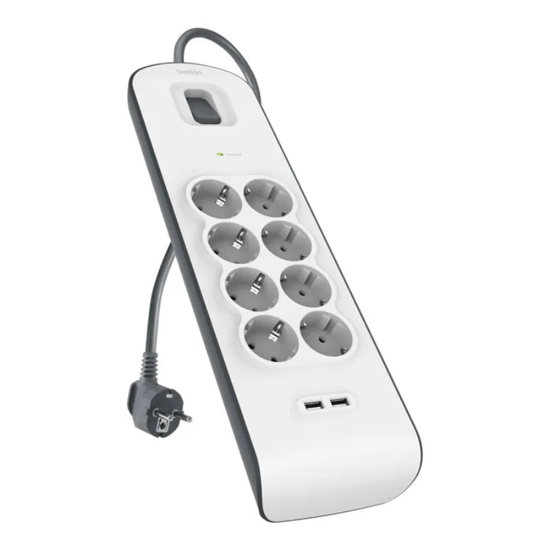 Belkin BSV804VF2M protection surtension Blanc 8 sortie(s) CA 2 m, Photo boutique Best Buy Tunisie chez Best Buy Tunisie
