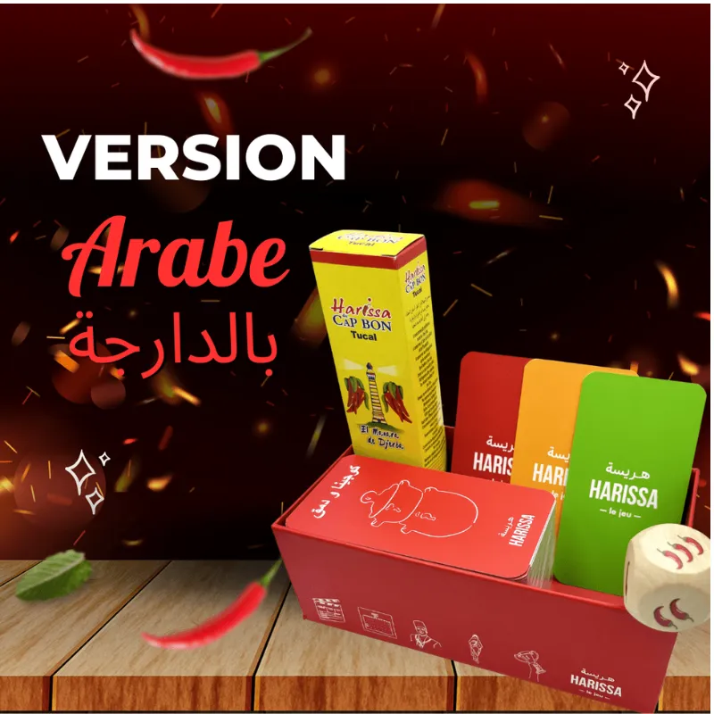 Jeu Harissa Version Arabe Derja - Rouge
