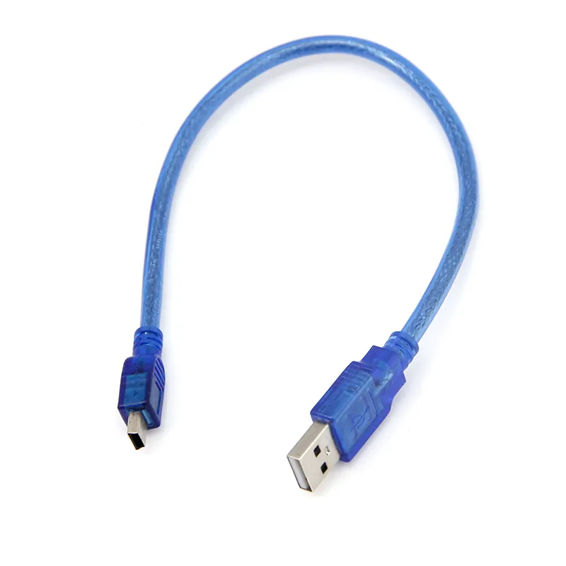 Câble USB standard A vers mini USB B longeur 0,3m pour carte STM