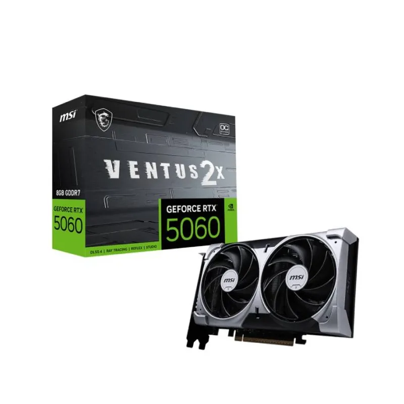 Carte Graphique MSI GeForce RTX 5060 8G VENTUS 2X OC, Photo boutique Best Buy Tunisie chez Best Buy Tunisie