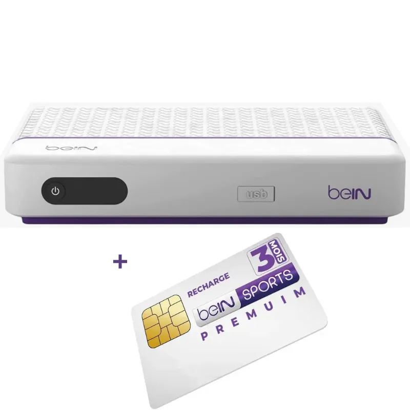 Récepteur Bein Sport + Abonnement bein 03 mois - Blanc