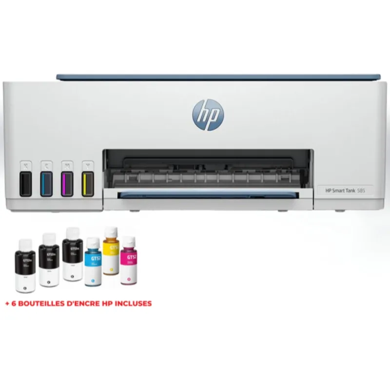 HP Smart Tank Imprimante Tout-en-un 585, Home and home office, Print, copy, scan, Wireless; High-volume printer tank; Print from phone or tablet; Scan to PDF (1F3Y4A), Photo boutique Best Buy Tunisie chez Best Buy Tunisie