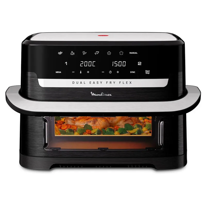 Friteuse Sans Huile Moulinex Dual Easy Fry Flex EZ9228F0 9 L Noir