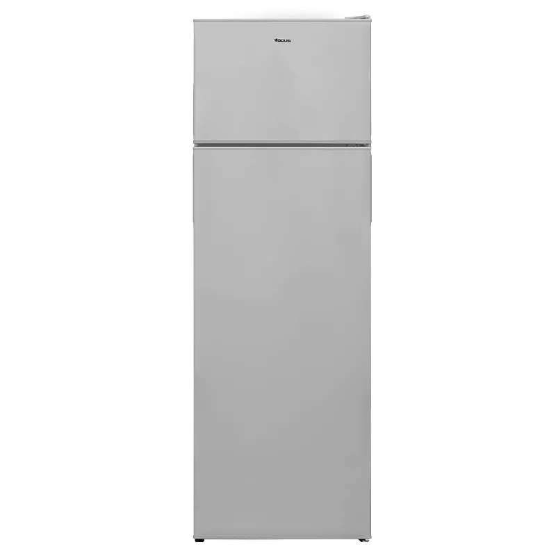 Focus F 5530S - Réfrigérateur double portes pose libre 55 cm, 243 L, Less Frost, congélateur supérieur, silver, Photo boutique Best Buy Tunisie chez Best Buy Tunisie