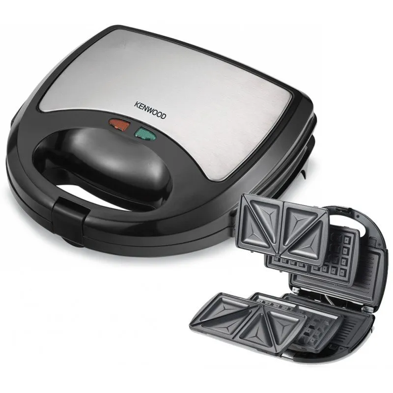 Sandwich maker 3en1 KENWOOD 700 Watt - Noir (SMM01), Photo boutique Best Buy Tunisie chez Best Buy Tunisie