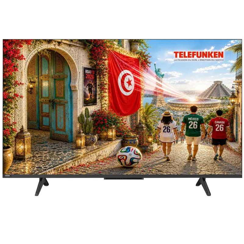 TV 55" Mini LED TELEFUNKEN X6F GOOGLE TV 4K MATTE SCREEN / RECEPTEUR INTEGRE, Photo boutique Best Buy Tunisie chez Best Buy Tunisie