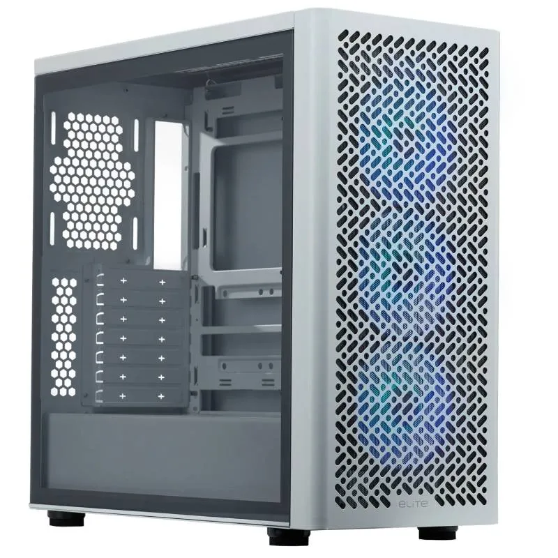 Boîtier Gamer COOLER MASTER Elite 502 - Blanc, Photo boutique Best Buy Tunisie chez Best Buy Tunisie