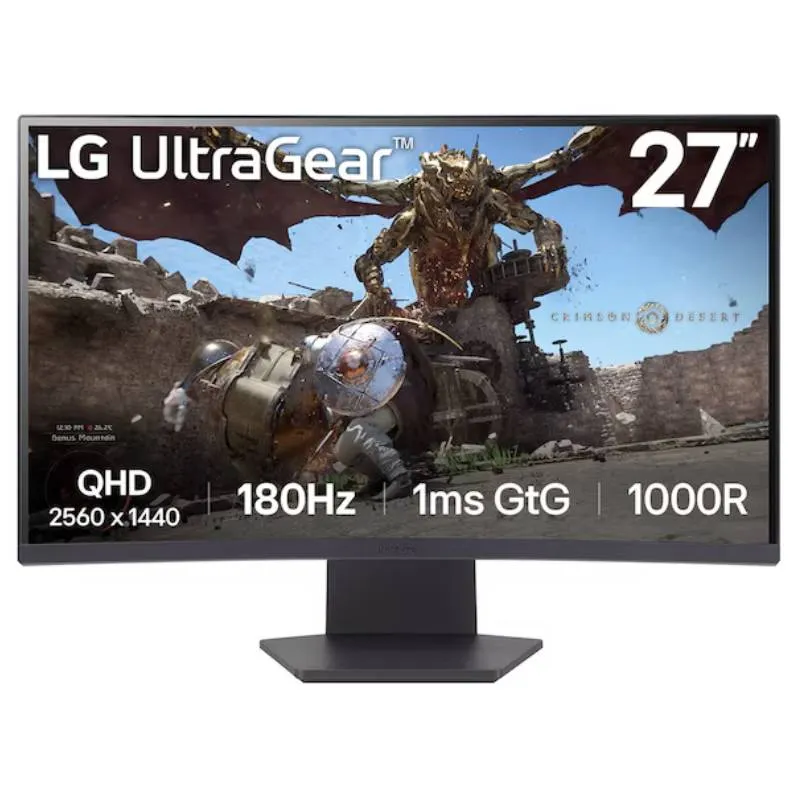 Ecran Gaming LG 27GS60QC 27" QHD Incurvé 180Hz, Photo boutique Best Buy Tunisie chez Best Buy Tunisie
