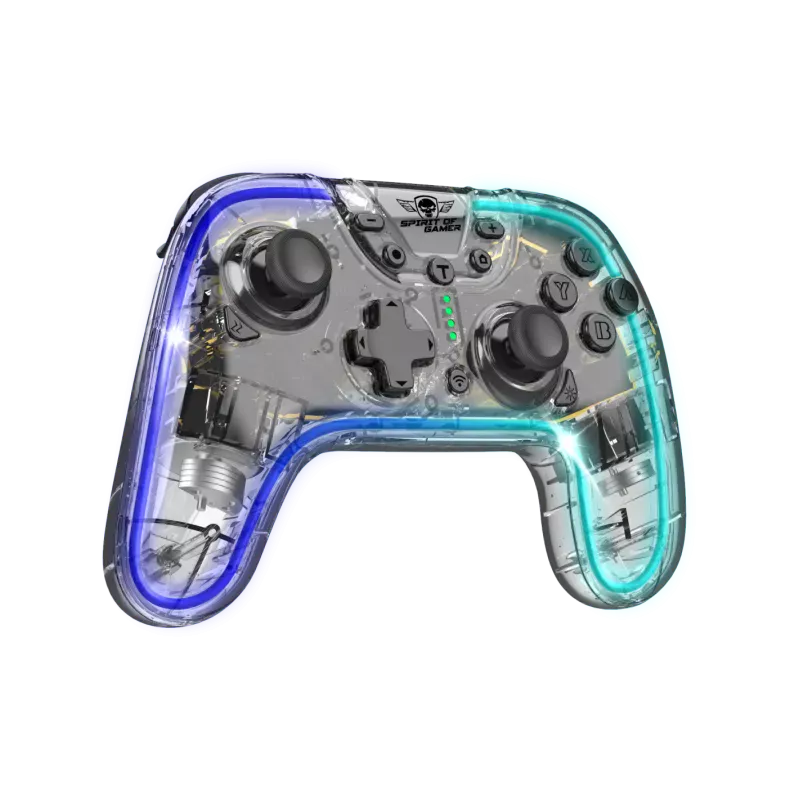 Spirit of Gamer Pulse Bluetooth Transparent Manette de jeu Analogique Nintendo Switch, Photo boutique Best Buy Tunisie chez Best Buy Tunisie