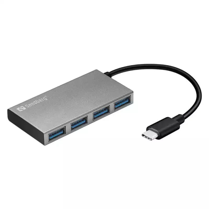 Sandberg USB-C to 4 xUSB 3.0 Pocket Hub, Photo boutique Best Buy Tunisie chez Best Buy Tunisie