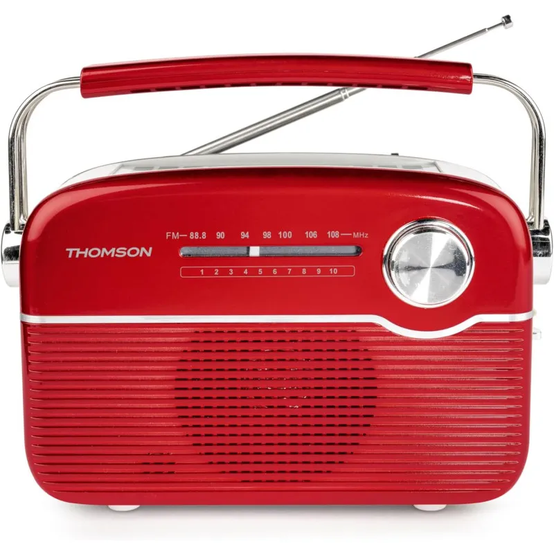 Radio Portable Sans Fil THOMSON Solaire RTS450BT - Rouge, Photo chez Best Buy Tunisie chez Best Buy Tunisie