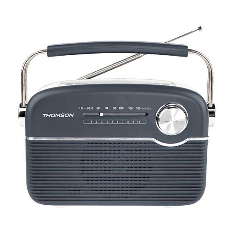Radio Portable Sans Fil THOMSON Solaire RTS450BT - Gris, Photo boutique Best Buy Tunisie chez Best Buy Tunisie