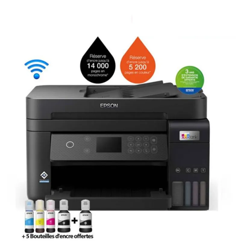 Epson EcoTank L6270 Jet d'encre A4 4800 x 1200 DPI 33 ppm Wifi, Photo boutique Best Buy Tunisie chez Best Buy Tunisie
