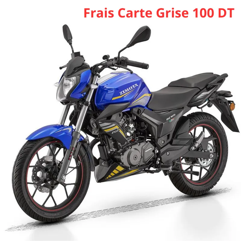 Cyclomoteur ZIMOTA RKS NX 124cc - Bleu, Photo chez Best Buy Tunisie chez Best Buy Tunisie