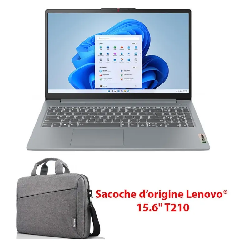 Lenovo IdeaPad Slim 3 15IAN8 Intel Core i3 N-series i3-N305 Ordinateur portable 39,6 cm (15.6") Full HD 8 Go LPDDR5-SDRAM 256 Go SSD Wi-Fi 6 (802.11ax) Français Gris, Photo boutique Best Buy Tunisie chez Best Buy Tunisie