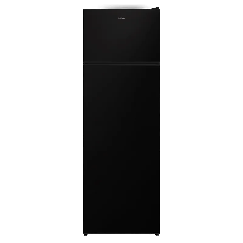 Focus F 5530B - Réfrigérateur double portes pose libre 55 cm, 243 L, Less Frost, congélateur supérieur, noir, Photo boutique Best Buy Tunisie chez Best Buy Tunisie