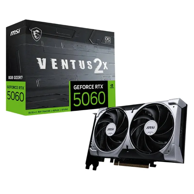Carte Graphique MSI GeForce RTX 5060 8Go Ventus 2X OC